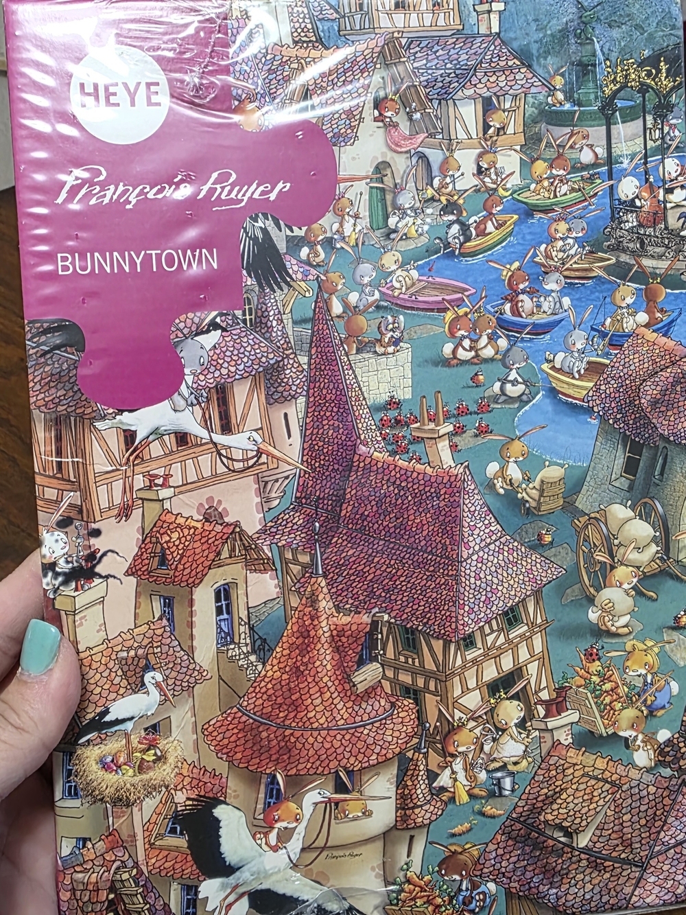 HEY E François Ruyer Bunnytown Jigsaw Puzzle - New And Sealed